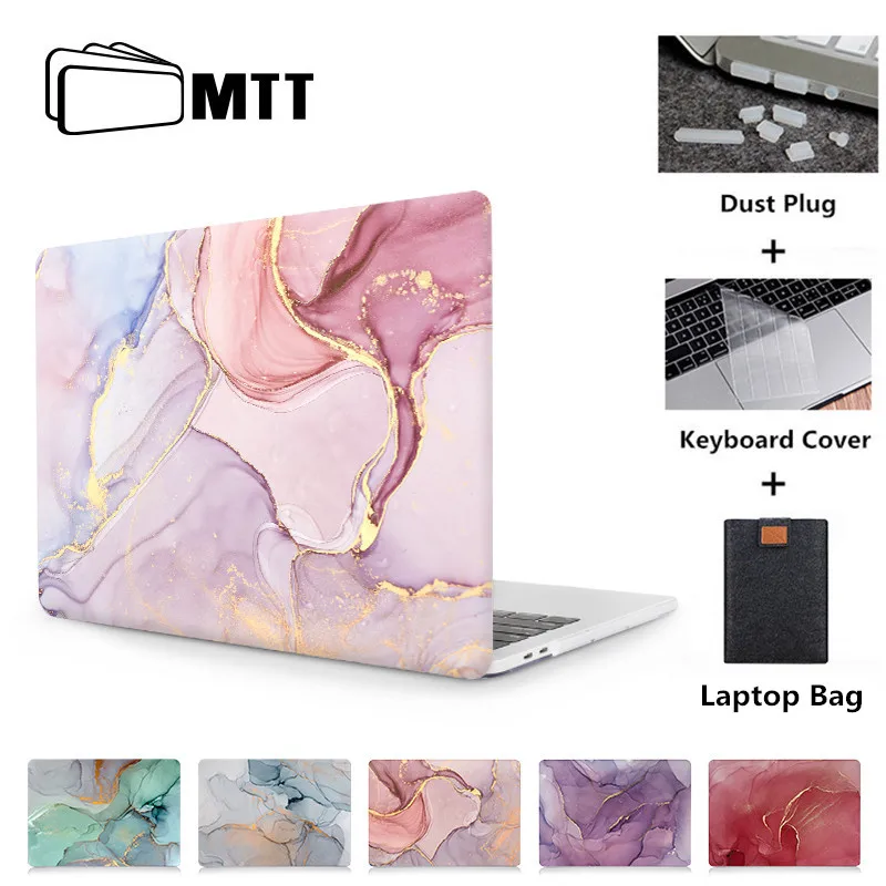 MTT мраморный чехол для Macbook Air Pro retina 11 12 13 15 16 дюймов, чехол для ноутбука mac book Pro 13,3 15,4 с сенсорной панелью