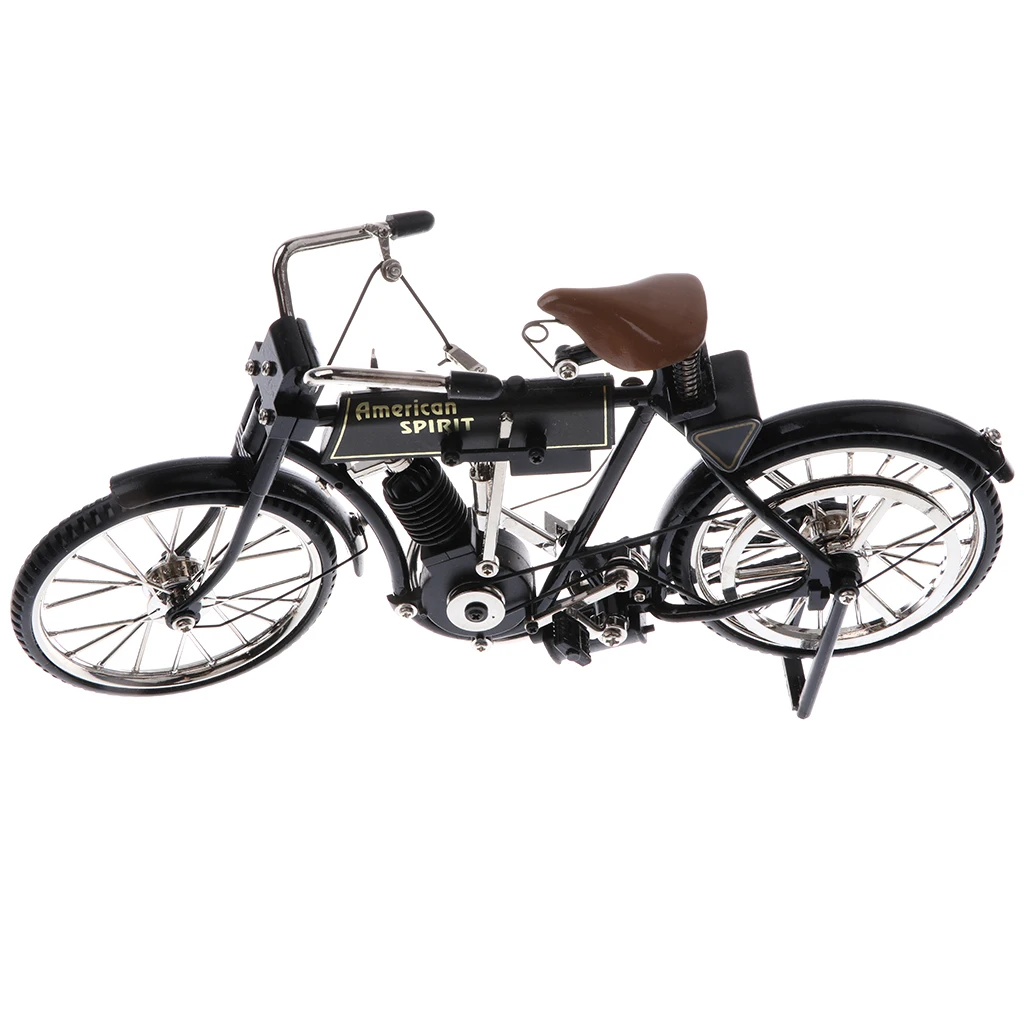 Металлическая Декоративная модель велосипеда 1:10 классическая черная
