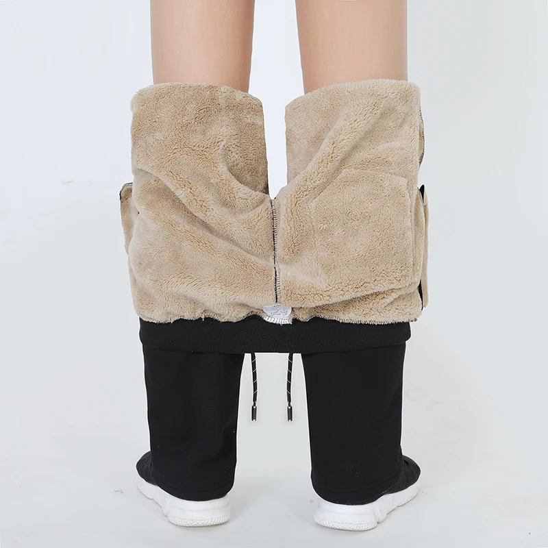 Зимние мужские брюки из кашемира и вельвета Утепленные Мужские спортивные штаны