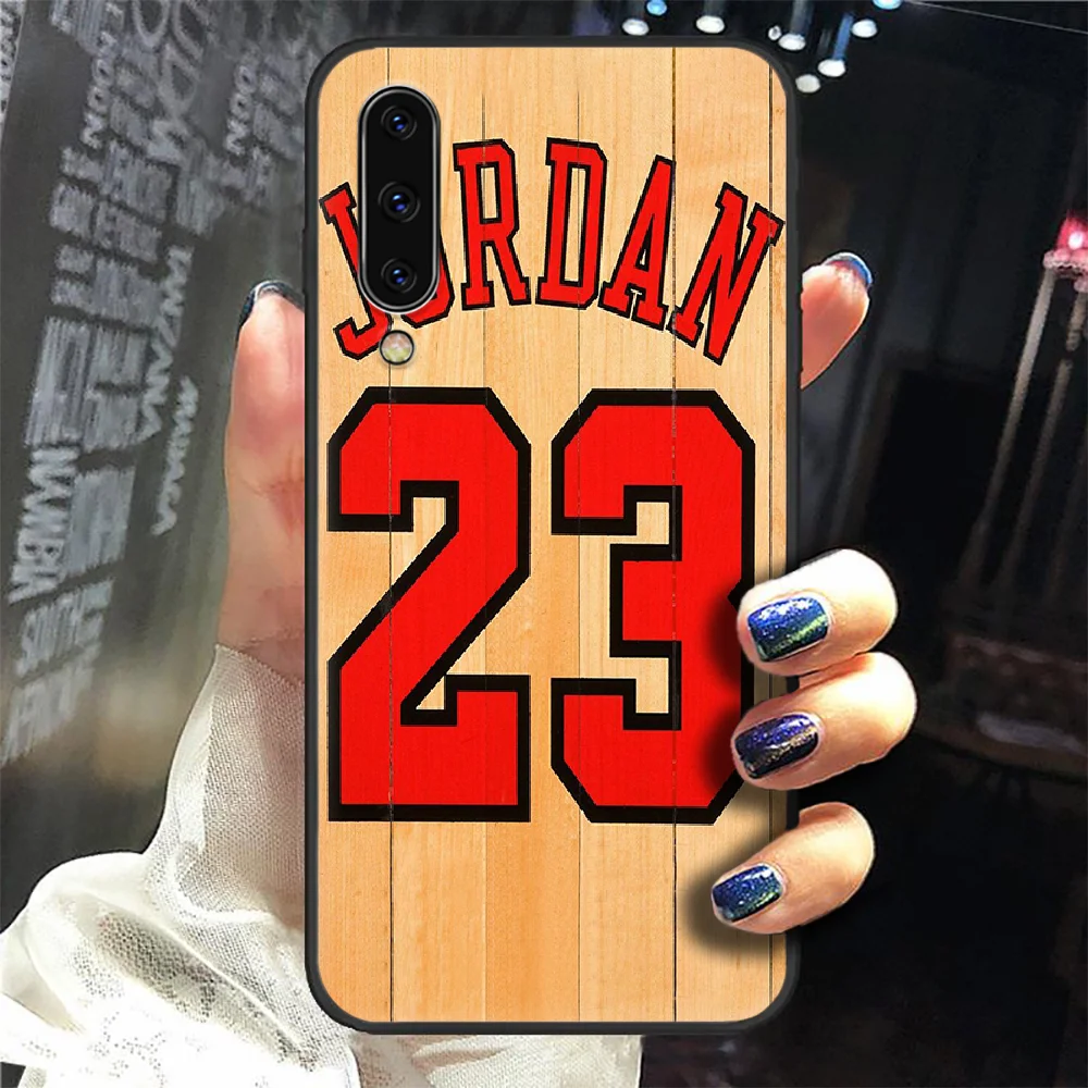 

basketball 23 Jordan Phone Case Cover For Samsung Galaxy A10 A20 A30 E A40 A50 A51 A70 A71 J 5 6 7 8 S black hoesjes painting