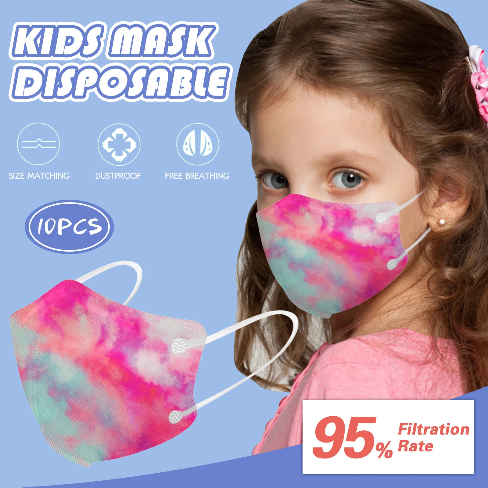 10 шт. детские маскарадные маски с принтом звездного неба |