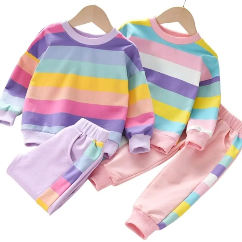 

Детский спортивный костюм для девочек, флисовая куртка и штаны, хлопковая одежда для активного отдыха, комплект из 2 предметов, весна 2022