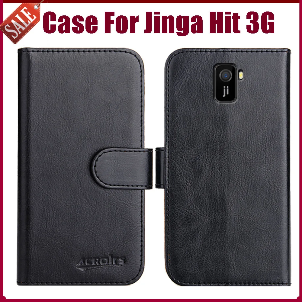 

Лидер продаж! Jinga Hit 3G чехол 5 "модный флип-чехол 6 цветов мягкий кожаный кошелек защитный чехол для Jinga Hit 3G чехол с отделениями для карт
