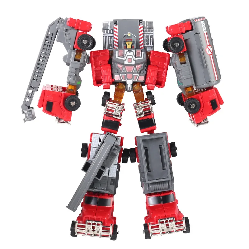 

Игрушки-трансформеры для детей, 5 в 1, пожарная машина, модель автомобиля, робот, модель автомобиля для мальчиков, подарок для детей, CT0159, 2021