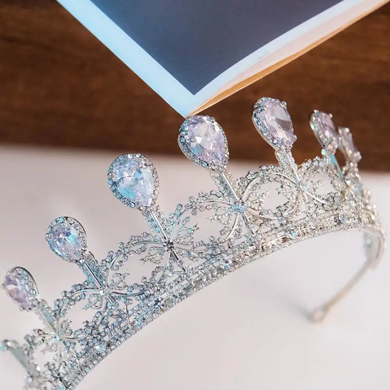 Циркония Стразы Диадемы и короны Театрализованное Обручение диадема на