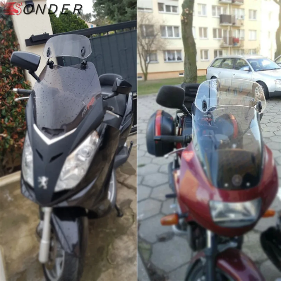 Универсальный Регулируемый ветровой экран для Honda BMW F800 R1250GS R1200GS Yamaha TMAX 530 560 SX Vespa