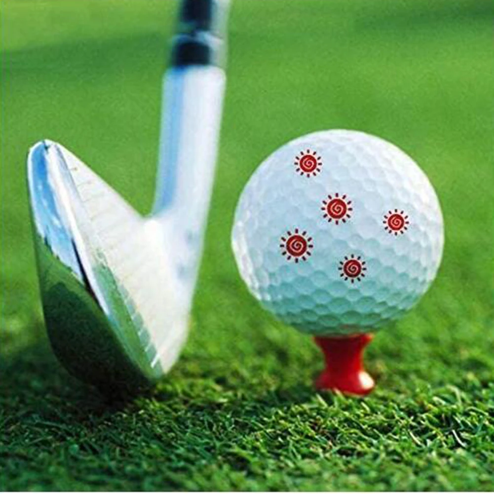 

Golf Ball Stamp Marker Quick Drying Ink Golf Ball Stamper Random Pattern Multi Color Golf Accessories Golfer Gift