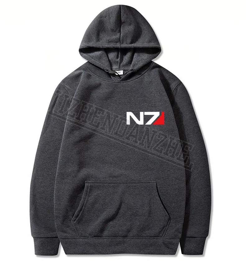 N7 Mass Effect 3 толстовки мужские системы Военный танк эмблема игра толстовка мужская