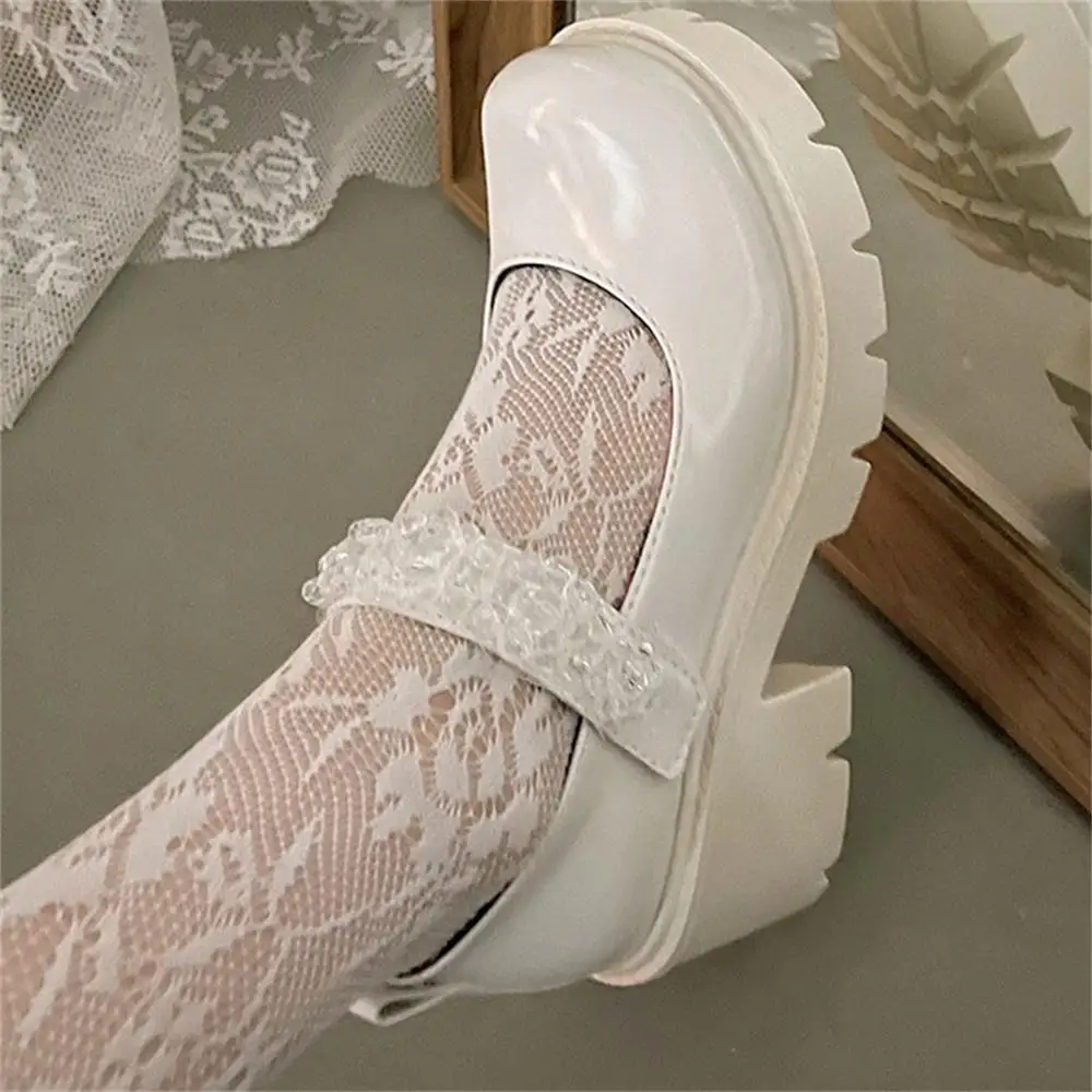 

Fashion Brand Plaform Women Shoes Girls Chunky Heels Mary Jane Shoes Rhinestone Buckle Strap Female Designer Ladies Shoes Women