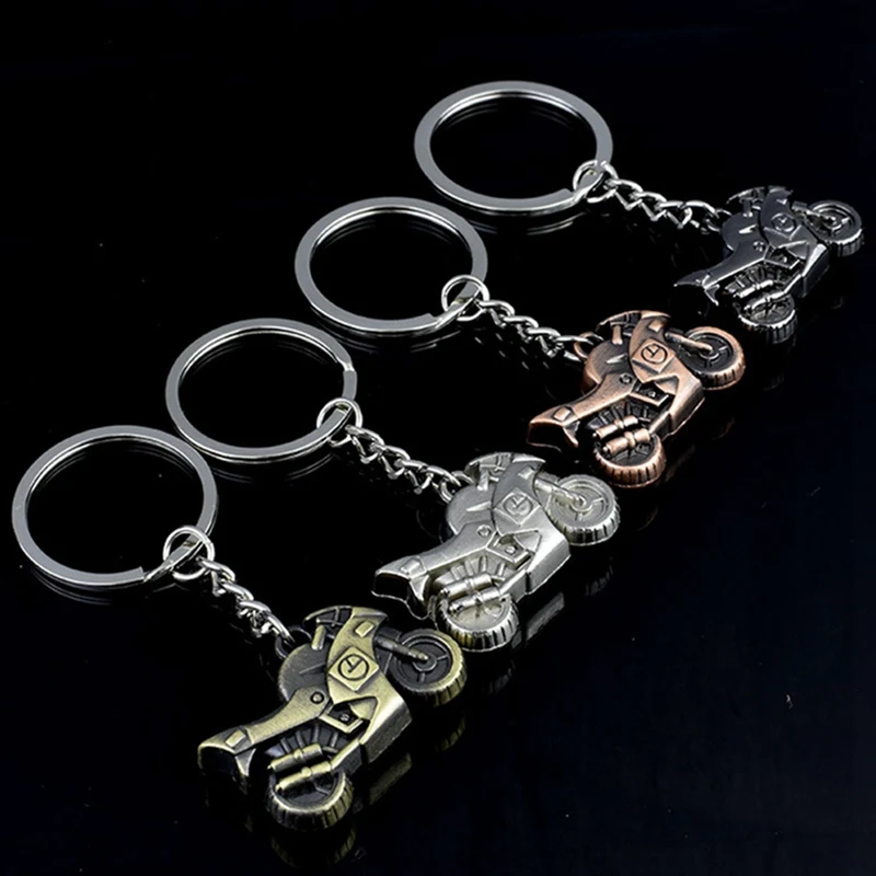 Крутой 3D мотоцикл фигурный брелок Высокое качество металлический ключ для