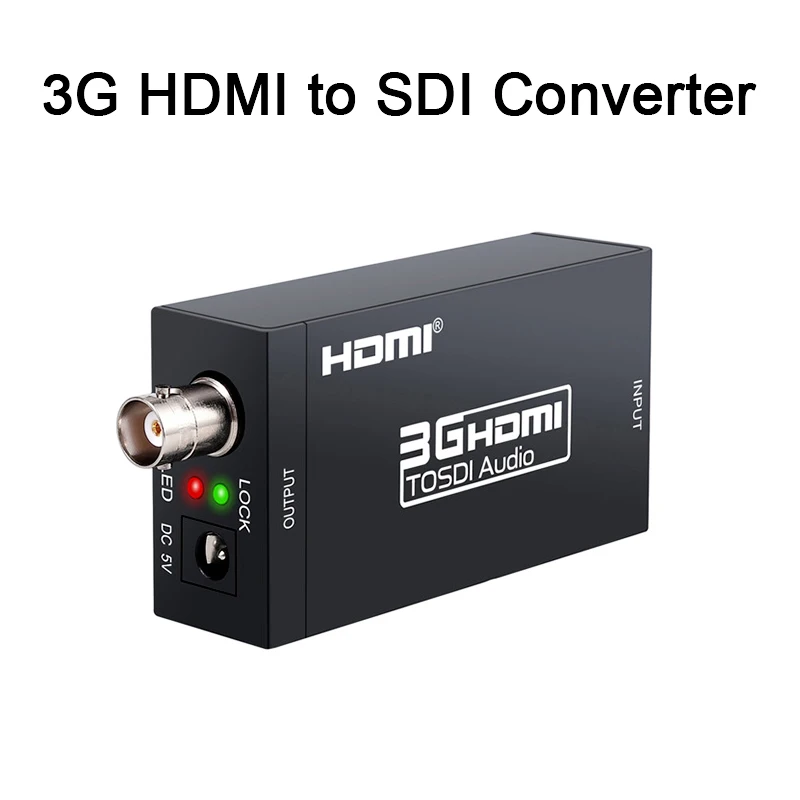 3G совместимому с HDMI to SDI конвертер адаптер аудио HD SDI/3G BNC 1080P цифро аналоговый