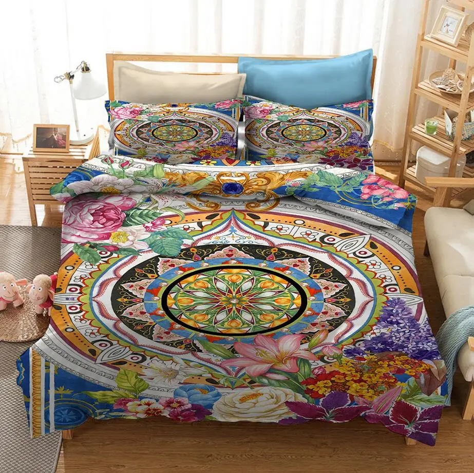 

Exotic Culture Ethnic Style 3D Printed Bedding Set Duvet Covers Pillowcases Comforter Bedding Set Bedclothes Bed Linen