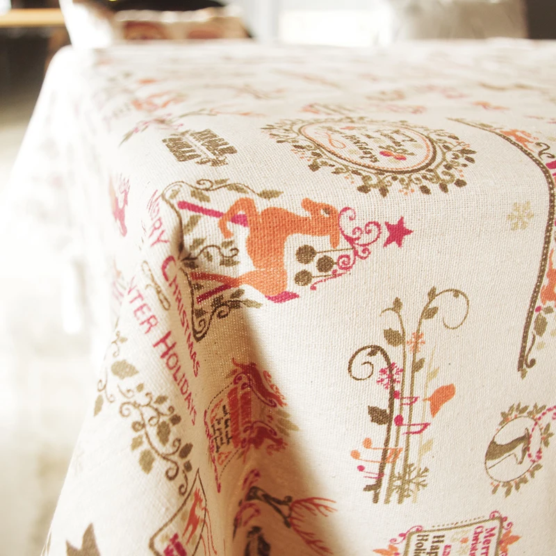 Скатерть с рисунком праздничная скатерть кружевными краями домашний чехол для