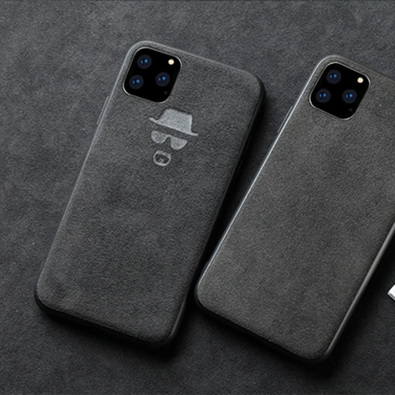 Роскошный замшевый кожаный чехол для телефона Apple iPhone 11 12 13 Mini Pro Max 6 6S 7 8 Plus X Xr Xs MAX с