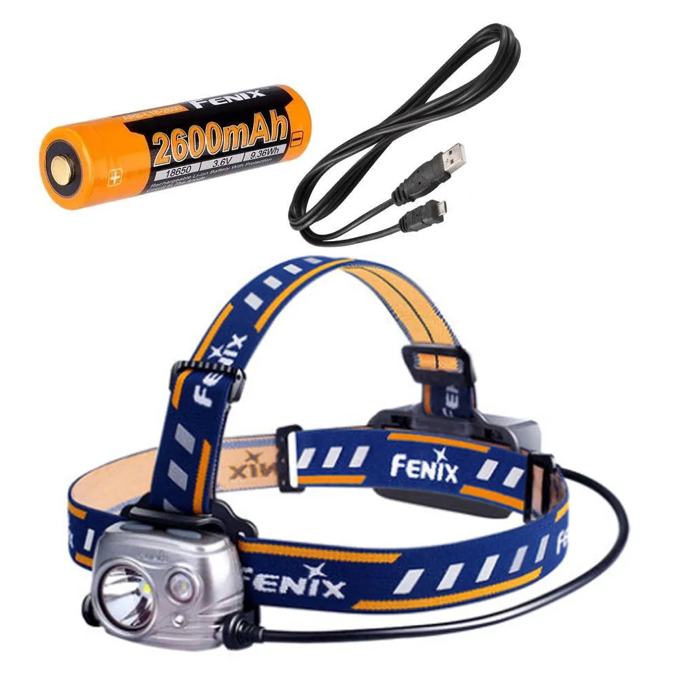Fenix HP25R 1000 Люмен USB Перезаряжаемый CREE светодиодный налобный фонарь (нейтральный