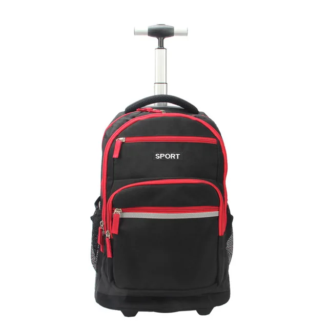 Новый водонепроницаемый рюкзак на колесиках для школьников сумка багажа с