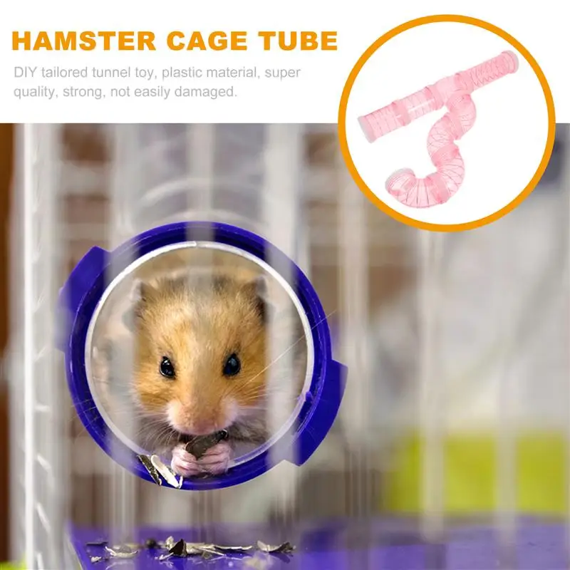 Tubos de conexi&oacute;n para h&aacute;mster, 1 Juego de placas de conexi&oacute;n, tuber&iacute;a externa de aventura, tunel de conexi&oacute;n DIY-4