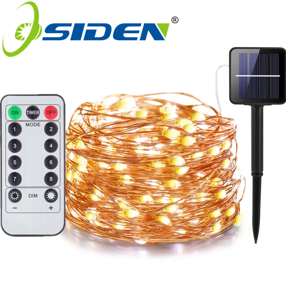 

LED Outdoor Solar Lamp String Lights 200led 22m Fairy Waterproof Christmas Party Garland Garden Decoration Holiday light