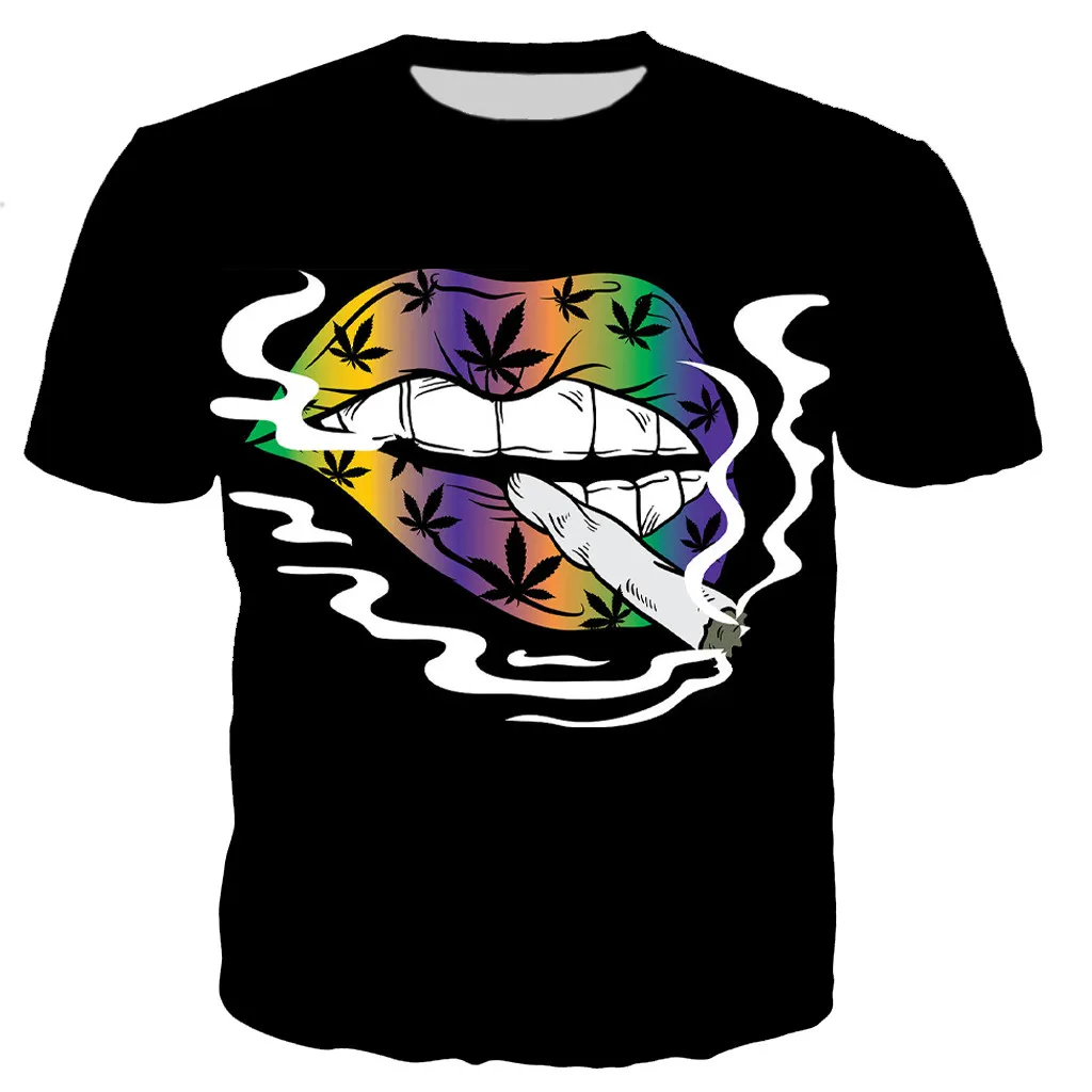 

2021 New Summer 3D Printed Bright T-Shirt Men And Women Children 3D Printed T-Shirt Casual Hip-Hop Cute Short-Sleeved Street Top