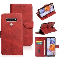 roemi for lg stylo 6 comfortable hand feeling multi function wallet flip case compact cover case plain leather wallets