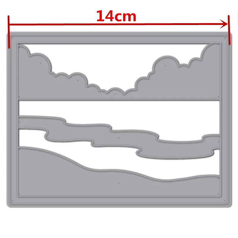 Металлические Вырубные штампы Морское небо в рамке The harmony Scene of sea and sky трафареты