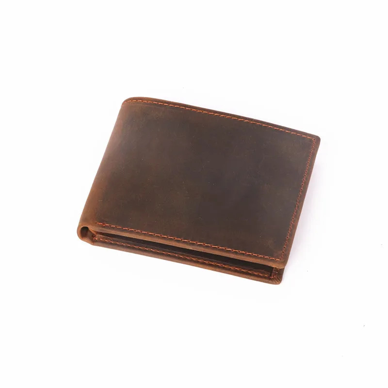 

Vintage Genuine Leather Wallet for Mens Bifold 100% Leather Men Wallets