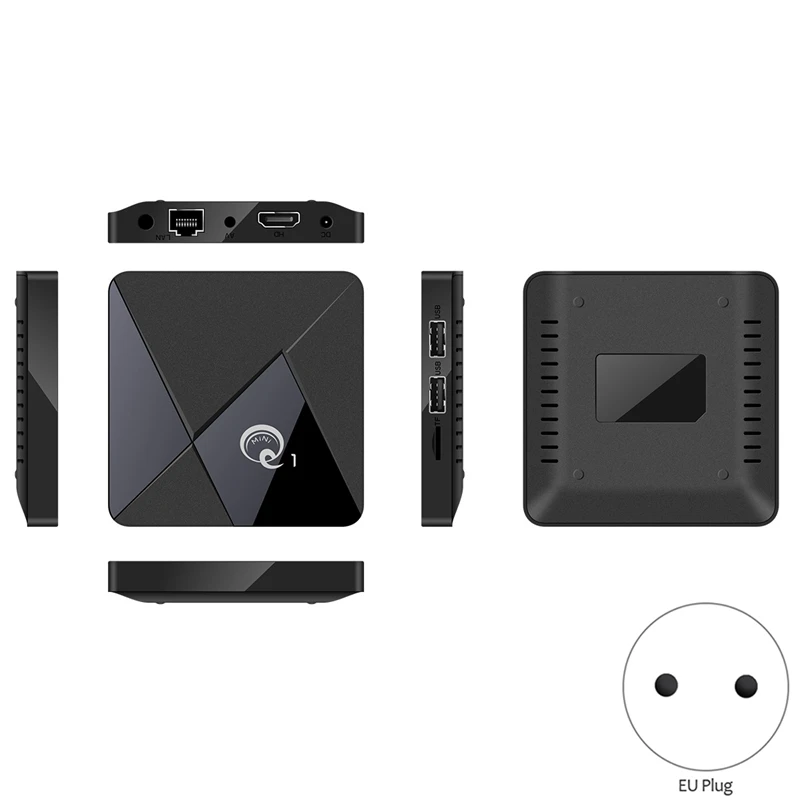 

Q1 MINI Smart TV BOX Andriod 9.0 Youtube 2GB 16GB Rockchip RK3328 Quad Core 2.4GHz WIFI 4K Ultra HD Google Play Android TV Box