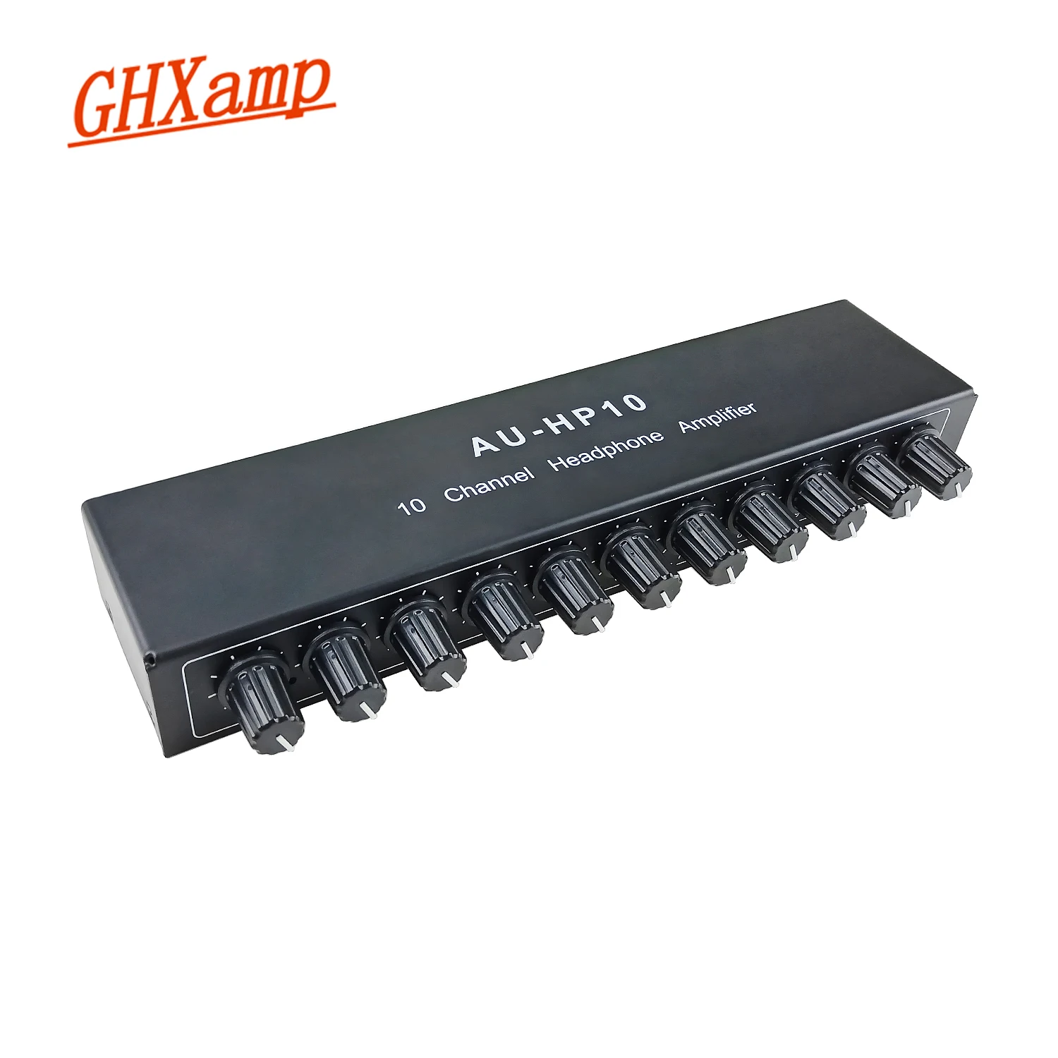 GHXAMP 10 Channel Stereo Headphone Amplifier Audio (1input 10 output ) Preamplifier Independent Vol Adjust NJM4556A DC12-24V 1PC