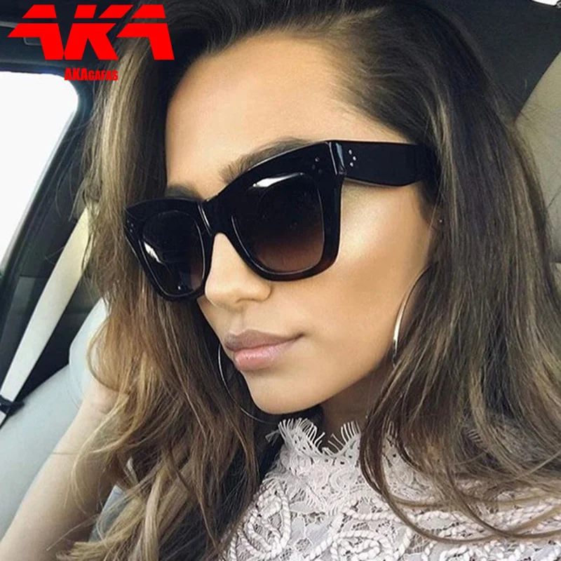 

AKAgafas 2021 Fashion Square Sunglasses Women Luxury Brand Glasses Men Vintage Travel Street Beat Oculos De Sol Gafas UV400