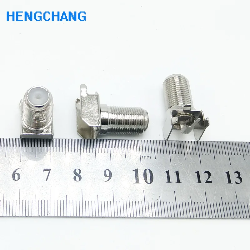 20шт 3pin F Тип коннектор правый угол гнездовой разъем крепление для ТВ DVB