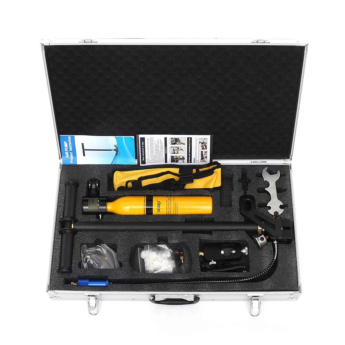 DIDEEP Diving System Mini Scuba Air Tank Scuba Oxygen Cylinder Reserve Air Tank Pump Aluminum Box Snorkeling Diving Equipment