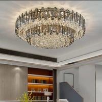 luxury living room chandelier for ceiling large modern crystal lamp home decoration cristal lustre bedroom gold light fixture