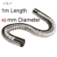 high temperature resistant stainless steel corrugated pipe tubes 1m length 60mm diameter