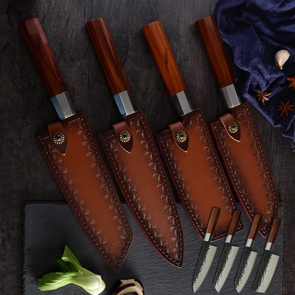 XYj ручной работы кованый кухонный нож для мясника набор сербийский Походный шеф