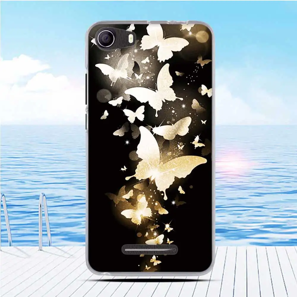 Мягкий Тонкий силиконовый чехол для BQ 5065 женский с цветами Choice BQS - купить по