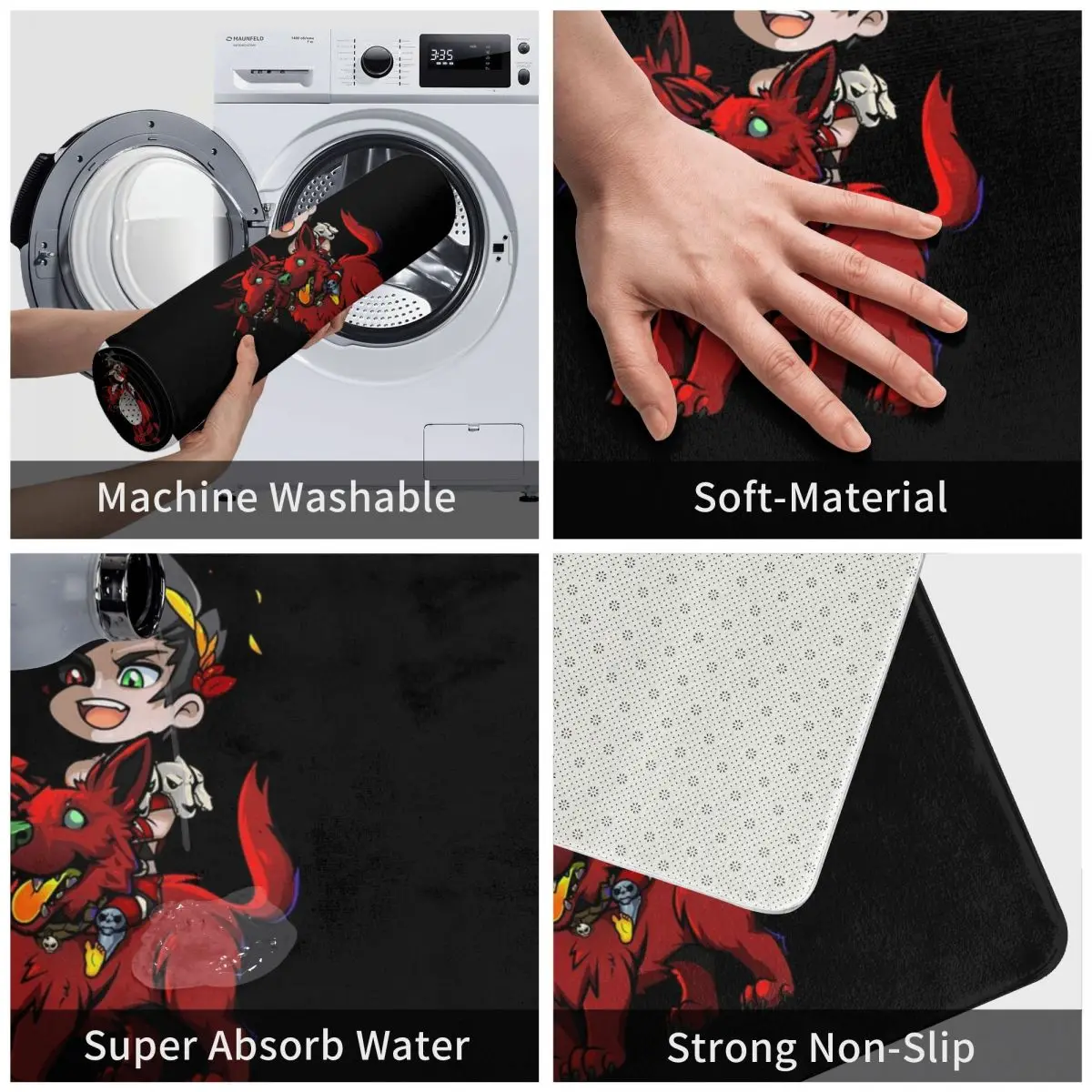 Противоскользящий Впитывающий Коврик для ванной кухни спальни - купить по