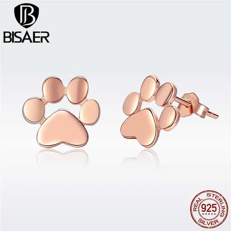 Серьги пусеты с кошачьими лапами 3 цвета из натуральной 925 пробы и серебра серьги