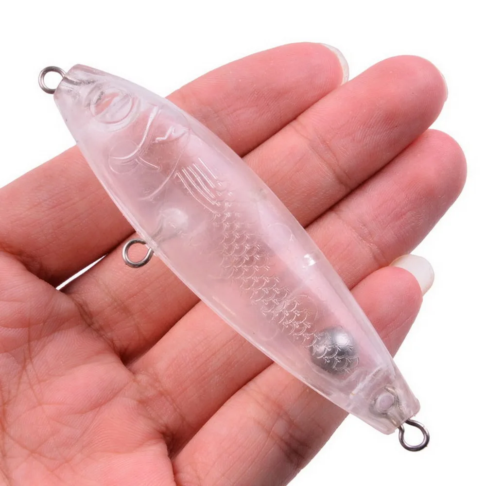 

10pcs Clear Fishing Bait Fishing Lure Sea Bass Bait Artificial Hard Bait Trolling Pike Carp Fishing Tools