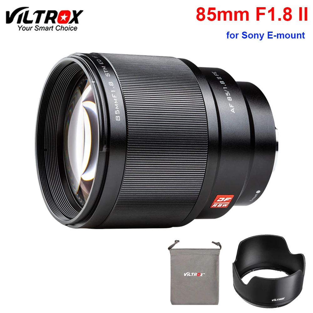 Новейший объектив VILTROX 85 мм F1.8 II STM с полной рамкой автофокусом для Sony E mount Camera A7 A7R