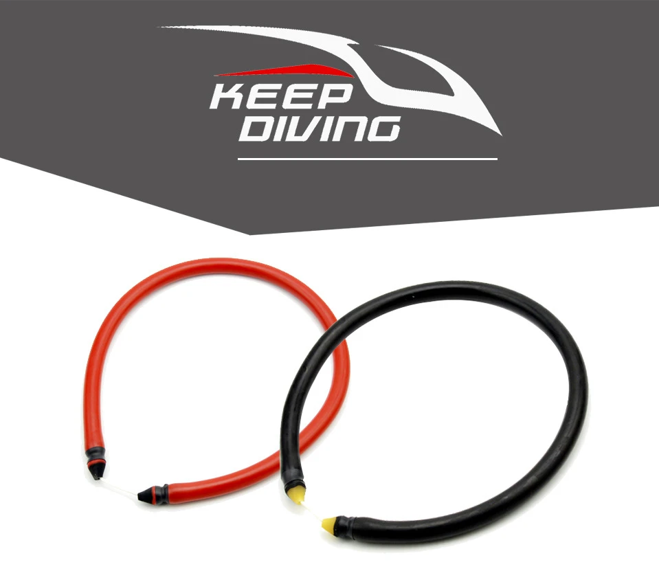 16*3mm 68cm Round Sling For Spearfishing Rubber Band Natural Latex Fish Hose Black High Flexibility Durable Fishing Tools | Спорт и