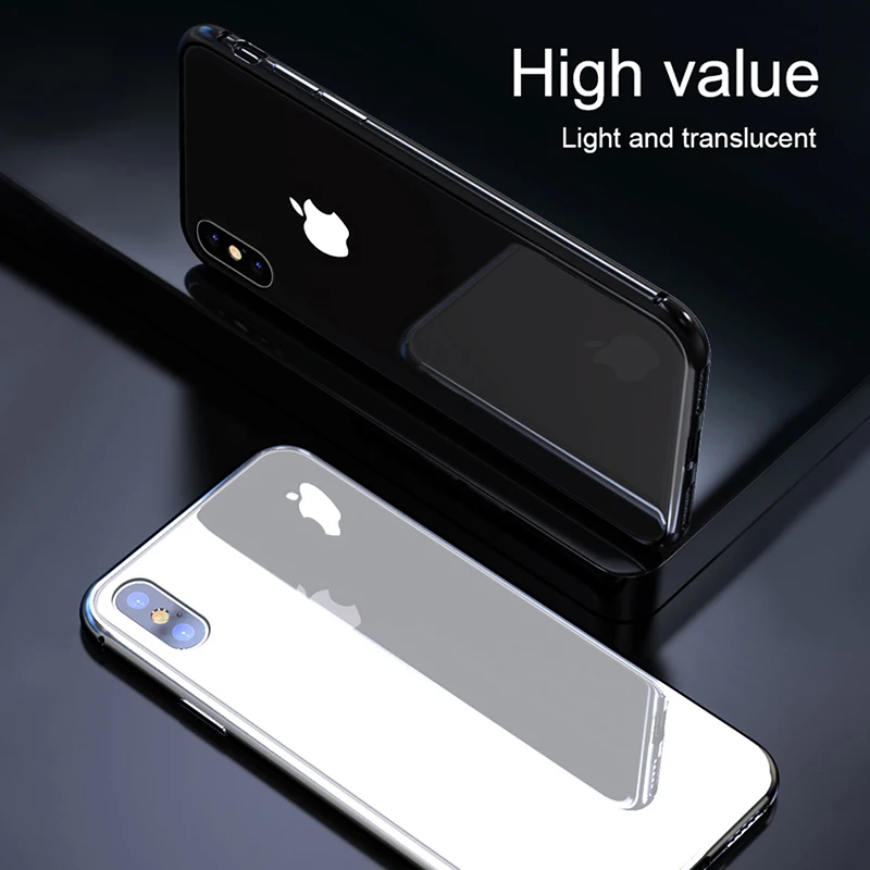 

Magnetic Adsorption Metal Case For iPhone 11 Pro 7 8 Plus Tempered Glass Back Magnet Cover For iPhone 6 6s Plus X XS Max Cases