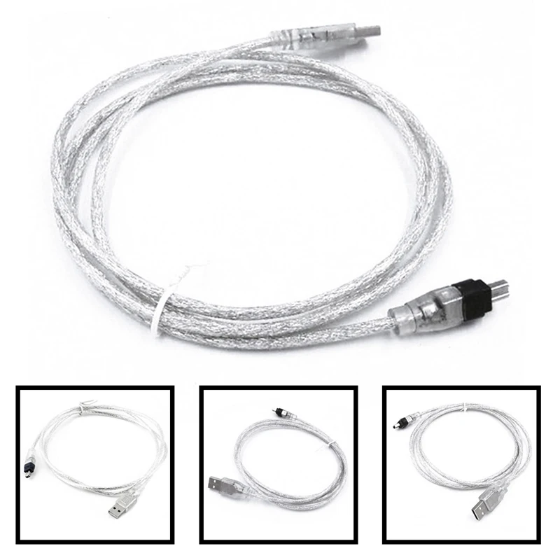 1,5 м USB кабель для передачи данных Firewire 1394 для мини DV HDV видеокамеры для правки ПК 1394 AM до 4P 4P до 6 P, 6P
