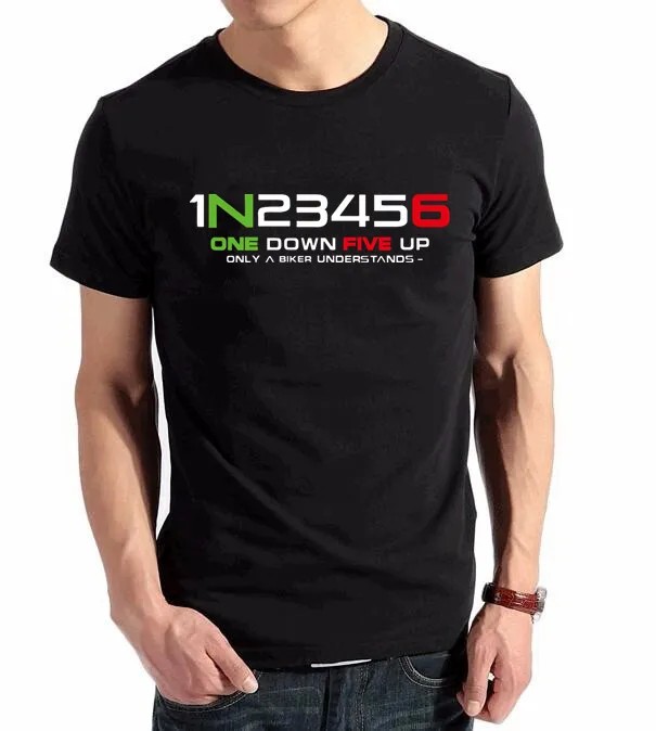 Men Clothing Fashion Short Sleeve Tshirt Hip Hop 1n23456 Funny Printed Motorcycle Cotton T Shirt Y | Автомобили и мотоциклы