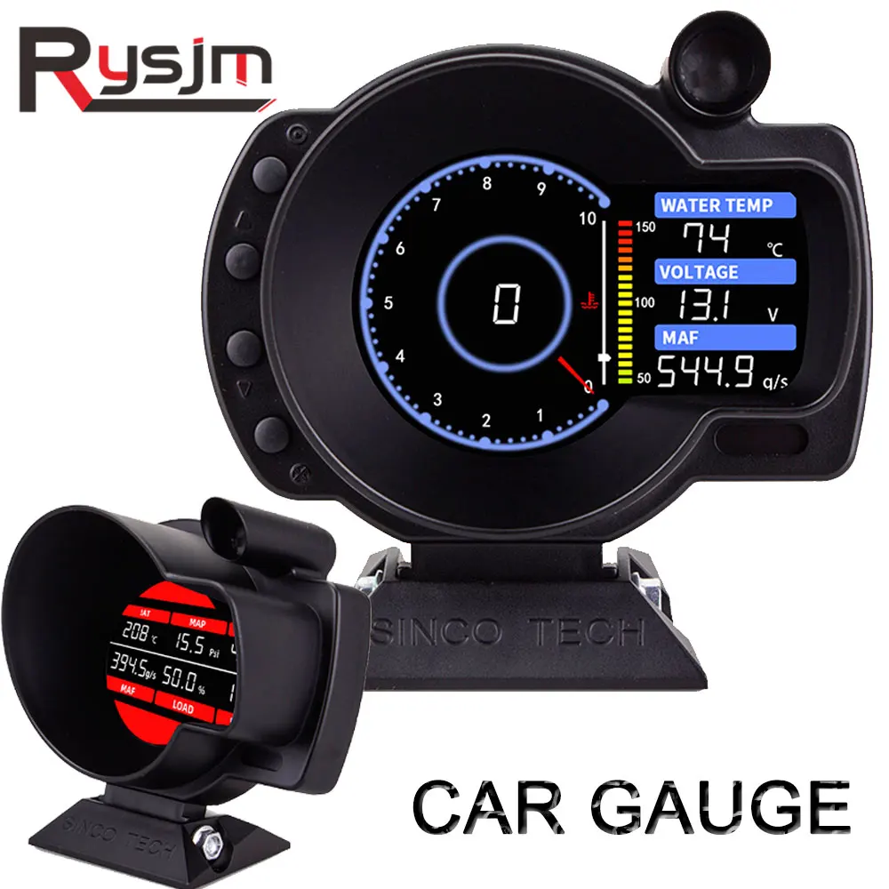 Цифровой тахометр турбонаддува давления масла воды датчик температуры для