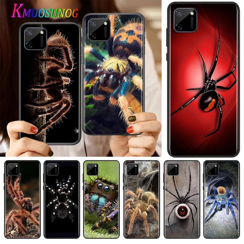 

Spider Fly-Flap Animal Silicone Cover For Realme V15 X50 X7 X3 Superzoom Q2 C11 C3 7i 6i 6s 6 Global Pro 5G Phone Case