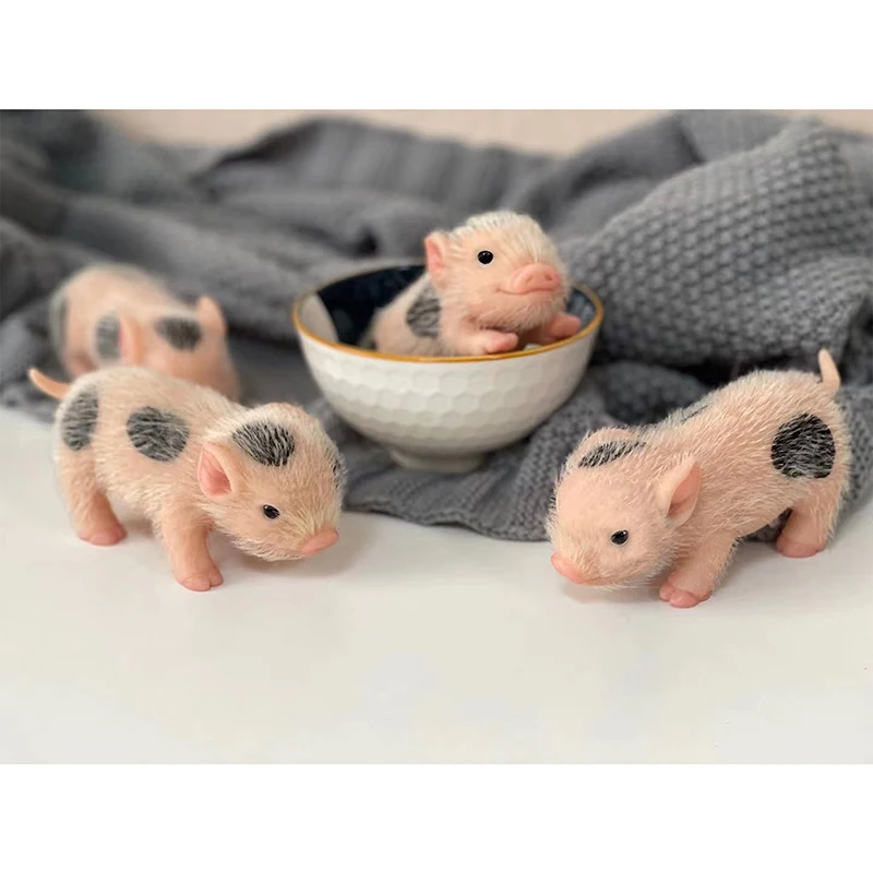 2021New 5’’ Pig DOLL Full Body Silicone Piglet Cute lifelike Reborn Baby | Dolls