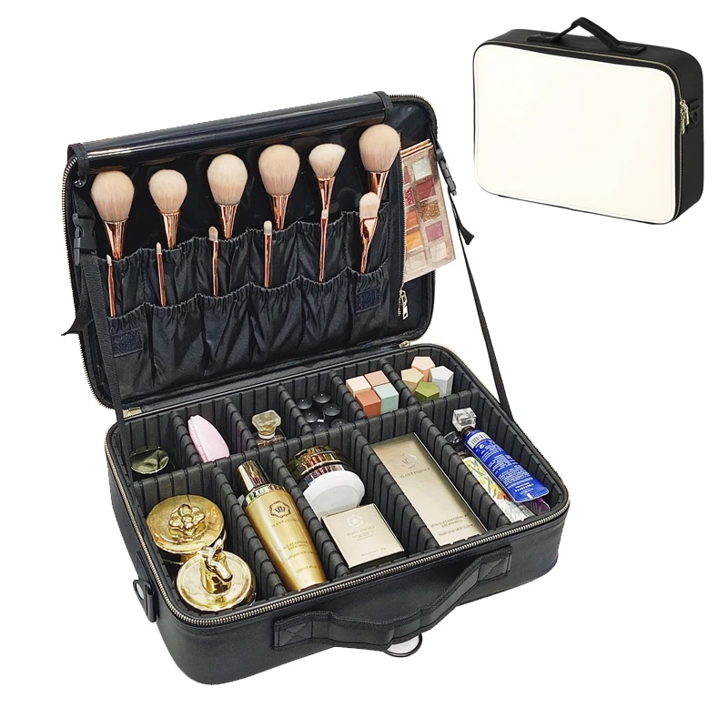 

2017 new arrival Large multi-storey professional make up package bag nail pattern semi-permanent tool box cosmetic case bags