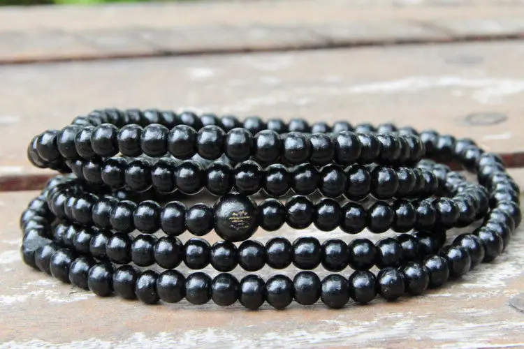 Тибетский буддизм 216 деревянные молитвенные бусы ожерелье Будды