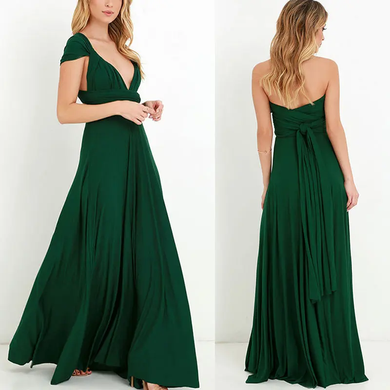 Распродажа сексуальное женское Клубное платье макси в стиле бохо красное