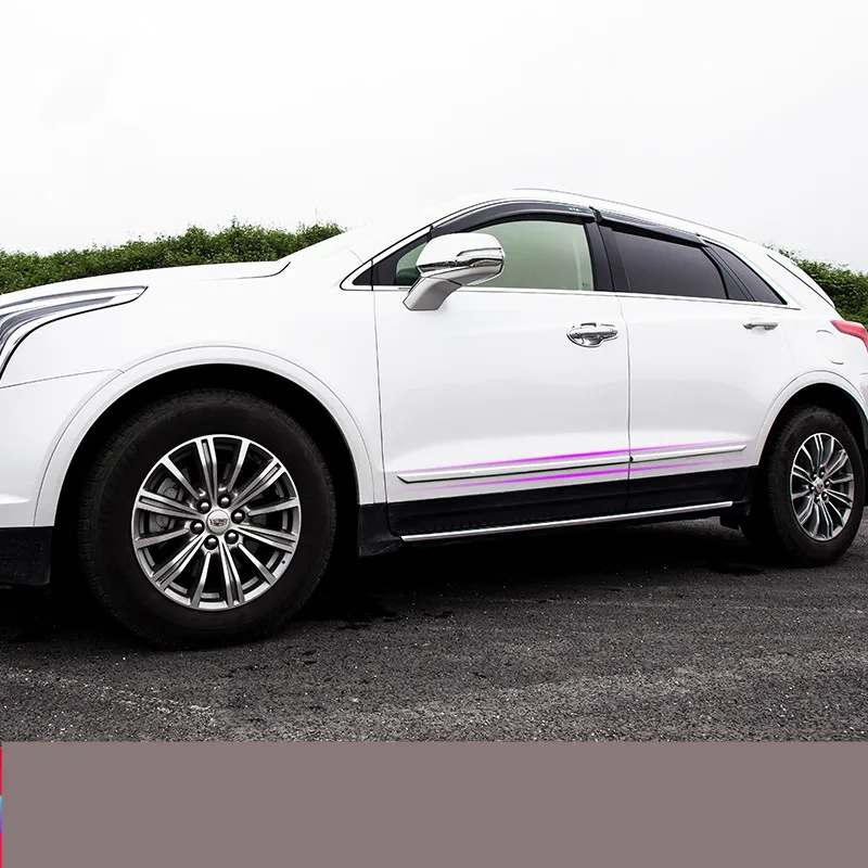 4 шт ABS двери из нержавеющей стали Украшенные баской защитные тюнинговые молдинги для Cadillac XT5-19 ACA201